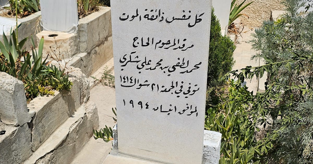 قبر محمد لطفي شكري