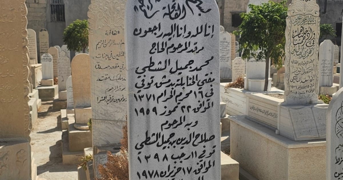 قبر محمد جميل الشطي